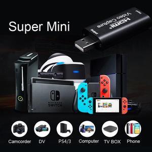 Mini 4K 1080P 30fps USB Video Capture Card HDMI Phone Computer Game TV BOX DVD Recording Box PC Live Stream Broadcast