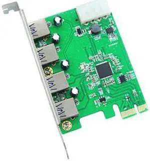 PCI Express to 4-port USB3.0 Convert Card Adapter for Desktop Support Win Mac OS PCI Express to 4-port USB3.0 Convert Card Adapter for Desktop Support Win Mac OS