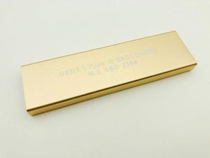 USB3.1 to M2 SSD Case HDD Box USB3.1 Type-C to NGFF M.2 SSD Enclosure for 2230 2242 2260 2280 Hard Drive Gold Aluminum HDD Caddy