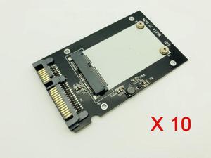 10PCS mSATA SSD to 2.5" SATA Drive Convertor Adapter Card plug and play 50mm x 30mm For Windows XP/7/8/10 for Vista Linux Mac OS