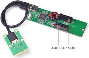 est Mini PCI-E PCI Express to PCI-E X1 Extender Riser Card USB 3.0 to PCIE 1X Slot IDE 4Pin Power Supply for BTC Miner Mining