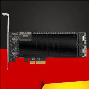 PCIE SATA Card 24 Ports SATA 3.0 6Gb PCIE To SATA Controller Expansion Card PCI Express X4 GEN3 SATA3 Riser Card for Chia Mining PCIE SATA Card 24 Ports SATA 3.0 6Gb PCIE To SATA Controller Expansion Card PCI Express X4 GEN3 SATA3 Riser Card for Chia Mining