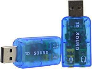 Carte son externe professionnelle USB 5.1, adaptateur Audio, Interface Audio pour Microphone 3D, 3.5mm