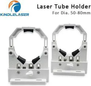 Kindlelaser  Support de Tube Laser CO2, Support en plastique Flexible 50-80mm pour Machine de découpe et gravure Laser 50-180W