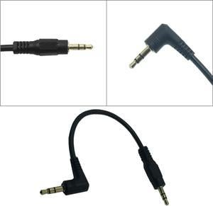 Câble Audio 3.5mm, câble auxiliaire plaqué or, Jack 3.5mm, pour casque de voiture, MP3/4, câble auxiliaire de téléphone, 0.1m