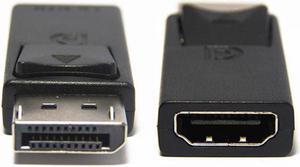 Adaptateur de Port d'affichage DP mâle vers HDTV femelle noir, convertisseur DP-HDTV de haute qualité pour PC HDTV