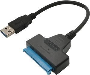 Câble adaptateur Sata 3 vers USB, 6Gbps pour disque dur externe SSD de 2.5 pouces, 22 broches, Port USB 3.0