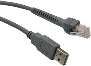 Câble USB vers RJ45 pour Scanner de symboles LS2208 LS1203 LS4208 DS6708, 2M, nouveau, pièce de Scanner de codes à barres