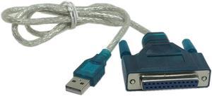 Câble adaptateur d'imprimante parallèle USB 2.0 à 25 broches DB25, IEEE, 1284 mb/s, pour ordinateur portable