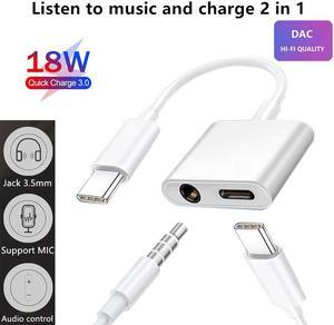 Adaptateur séparateur de Type C 2 en 1, pour Samsung Galaxy S21 S20 FE Note 20 Ultra Note 10 Plus USB C à Jack 3.5, câble Audio pour écouteurs