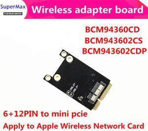 Carte adaptateur MINI PCI-E vers wifi sans fil, pour macbook Pro/Air