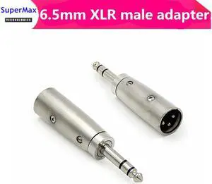 Adaptateur XLR stéréo à trois curs, 6.35mm, 6.5mm, pour mélangeur de haut-parleurs, 1 pièce, livraison gratuite