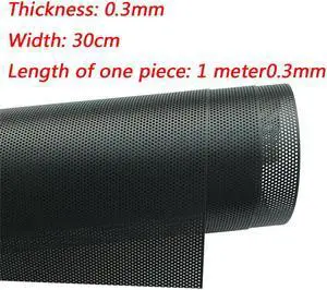 Coque de ventilateur en PVC, épaisseur de 0.3mm, 30x100cm, maille d'ordinateur, châssis de couverture anti-poussière, filtre réseau noir