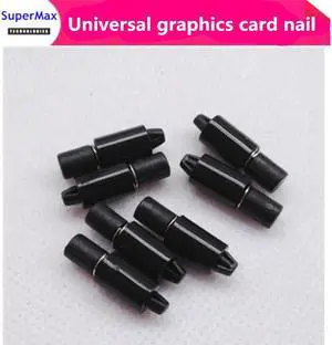 Carte graphique universelle en plastique, clou fixe, boucle de printemps, rivet en plastique, installation de dissipateur de chaleur, 100 pièces Carte graphique universelle en plastique, clou fixe, boucle de printemps, rivet en plastique, installation de dissipateur de chaleur, 100 pièces