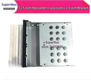 QDIY  caddie de disque optique 5.25 pouces, position du disque SSD à 2.5 pouces, boîtier de disque dur pour ordinateur portable, plateau de 3.5 pouces, 1 pièce