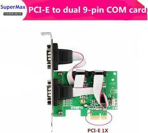 Carte PCI série PCI-E à double 9 broches, 2 ports RS232, extension pour ordinateur de bureau, prise en charge du traceur, 2 pièces, livraison gratuite