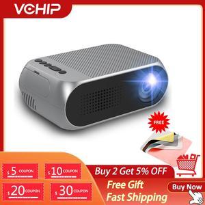 VCHIP  Mini projecteur Portable YG320 pour Home cinéma, LED, 480x272 Pixels, prend en charge 1080P TV, lecteur multimédia HDMI