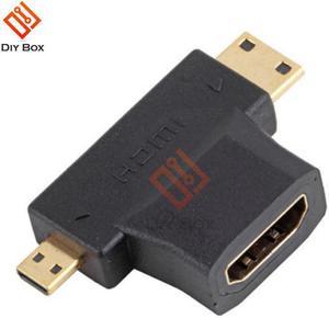 3 in 1 for HDMI-compatible Female to Mini Male/Micro Male Adapter Converter Connector for Tablet PC for HDMI-compatible Adapter