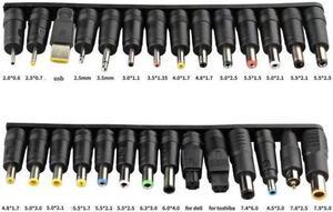 Connecteur universel adaptateur d'alimentation pour ordinateur portable, 28 pièces, prise de chargeur, tête de Conversion