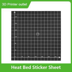 Heat Bed Sticker Sheet Hot Bed Platform Build Surface Tape with 1:1 Coordinate for Creality Ender 3 /CR-10/CR-10S