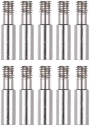 4/8PCS Creality 3D Stainless Steel Heat Break Nozzle Throat M6 * 28mm for 3D Printer Extruder Hot End 1.75mm Filament, 5pcs