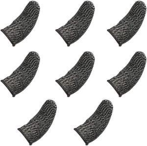 Finger Sleeves For Gaming Mobile Game Contact Screen Finger Cot Smooth Thin Anti-Sweat For PUBG Mobile Games(8 Pcs)