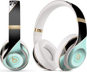 Minimalistic Mint and Gold Striped V1 // Full-Body Skin Decal Wrap Cover for Beats by Dre - Beats Solo 2/3 Wireless