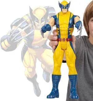 Titan Hero Series Yellow Wolverine 12-inch Tall Action Figure from Xmens