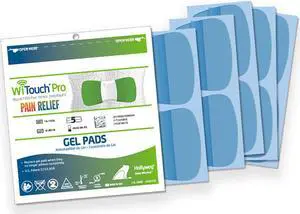 Gel Pad Refills for WiTouch Pro & Aleve Direct Therapy TENS Units - 1 Pack of 10 pads