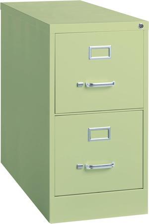 Hirsh 26.5-in Deep 2 Drawer, Letter Width, Vertical File Cabinet, Putty