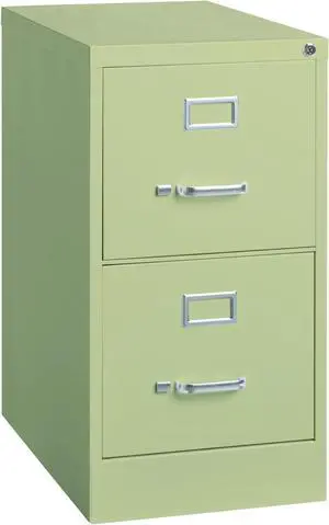 Hirsh 22-in Deep 2 Drawer, Letter Width, Vertical File Cabinet, Putty