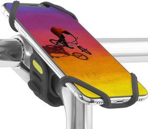 Bone Bike Tie Pro 2, Universal Bike Phone Mount for Stem Mount, Bicycle Motorcycle Stem Handlebar Cell Phone Holder for iPhone 12 11 Pro Max XS XR 8 7 6 Plus (Black)