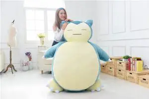 Hot Sell Snorlax Plush Stuffed Dolls Soft Cartoon Toys Snorlax Bean Bag Hot Valentine's Day Gift For Children 150cm Giant Snorlax Skin
