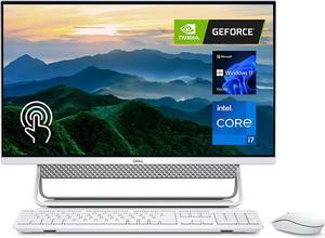 New Dell Inspiron 7700 All-in-One Desktop 27" Full HD Touchscreen NVIDIA GeForce MX330  Intel core i7-1165G7 16GB DDR4 RAM 512GB SSD Windows 11 Pro KB&Mouse Silver