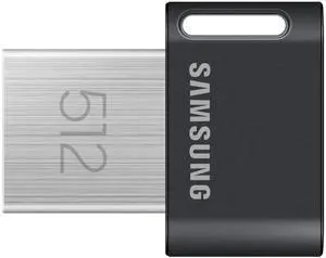 SAMSUNG MUF-512AB/AM FIT Plus 512GB - 300MB/s USB 3.1 Flash Drive, Gunmetal Gray [Canada Version]