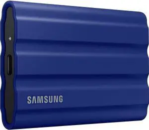 SAMSUNG T7 Shield Portable SSD 1TB - Up to 1050MB/s - USB 3.2 (Gen2, 10Gbps) IP-65 External Solid State Drive, BlUE (MU-PE1T0R) SAMSUNG T7 Shield Portable SSD 1TB - Up to 1050MB/s - USB 3.2 (Gen2, 10Gbps) IP-65 External Solid State Drive, BlUE (MU-PE1T0R)