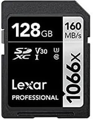 Lexar SDXC Card 128GB Professional 1066x UHS-I V30 U3 Lexar SDXC Card 128GB Professional 1066x UHS-I V30 U3