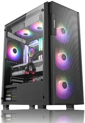 TitanFusion Gaming PC Core i5-14400F, GeForce RTX 4060TI, B610, 16GB(8GB*2) 3200MHz DDR4 RAM, 1TB NVMe SSD, P700W, 5 RGB Fans, WIFI, Powerful Gaming & Creation PC TitanFusion Gaming PC Core i5-14400F, GeForce RTX 4060TI, B610, 16GB(8GB*2) 3200MHz DDR4 RAM, 1TB NVMe SSD, P700W, 5 RGB Fans, WIFI, Powerful Gaming & Creation PC