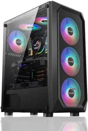 TitanFusion Gaming PC Ryzen 5 5500, GeForce RTX 4060, B450, 16GB(8GB*2) 3200MHz DDR4 RAM, 1TB NVMe SSD, P550W, 5 RGB Fans, WIFI, Powerful Gaming & Creation PC TitanFusion Gaming PC Ryzen 5 5500, GeForce RTX 4060, B450, 16GB(8GB*2) 3200MHz DDR4 RAM, 1TB NVMe SSD, P550W, 5 RGB Fans, WIFI, Powerful Gaming & Creation PC