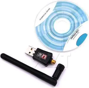 USB Mini Wireless 2dB 300Mbps Network LAN Adapter Card WIFI 802.11n/g/b PCB Antenna for Windows Vista/XP/2000/7/Linux/MAC OS