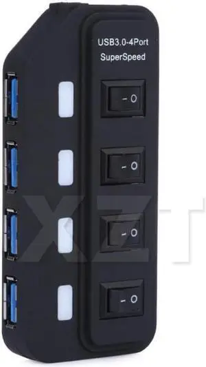 Hot Selling USB 3.0 HUB 4 Ports with Switch Multiple USB Splitter Porta Panel USB 3.0 Hub for PC Laptop