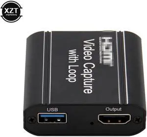 Hot Selling HDMI Video Capture Card USB to HDMI-compatible With Loop Out HD Live Usb External Switch Game PS4 Recording Box