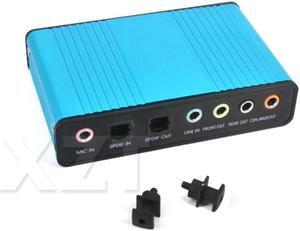 1pcs Hot USB 2.0 Sound Card 6 Channel 7.1 and 5.1 Optical External Audio Card SPDIF Controller for PC Laptop Desktop Tablet