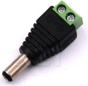 50pcs/lot CCTV BNC Connector Professional Male DC Power converter/DC Plug Adapter for CCTV Cameras Surveillance Aceessory