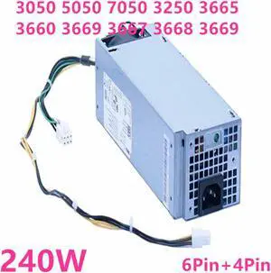 PSU For Dell 3050 5050 7050 3250 3665 3660 3667 3668 3669 6Pin 240W Power Supply AC240EM-00 L240AM-01 L240ES-00 J61WF DK87P