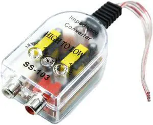 Car Speaker To RCA Level Adaptor High To Low Sockets Auto Line Out Audio Comverter Sound Subwoofer Amplifier Adjustable Car Speaker To RCA Level Adaptor High To Low Sockets Auto Line Out Audio Comverter Sound Subwoofer Amplifier Adjustable