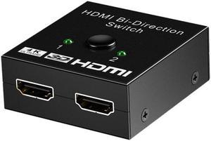 HDMI-compatible Switch Bidirectional HDMI-compatible Splitter 1 In2 Out 2 Input 1 Output Supports 4K 3D 1080P for Xbox PS4 HDTV