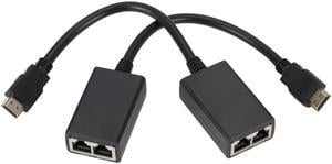 1080P HDMI-compatible Over RJ45 CAT5e CAT6 UTP LAN Ethernet Extender Repeate Up To At Least 100ft (30M)