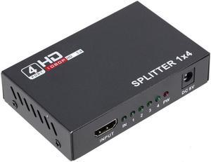 1080P HDMI-compatible Splitter One In Four Out HD Distributor One Fourth Converter HDMI-compatible 1 To 4 Adapter