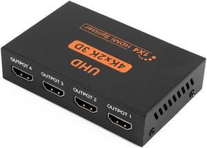 HD 4K Splitter 1X4 Port 3D UHD 1080p 4Kx2K Video HDMI-compatible Switcher 1-Input 4-Output HUB Repeater Amplifier